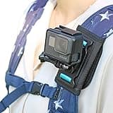 SKEZN Backpack Shoulder Strap Mount Camera with Adjustable Shoulder Pad and 360 Degree Rotating Base Compatible with GoPro Hero 13 Black, Hero 12/11/9/8, DJI Action 5 Pro/4/3, AKASO and More