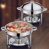Anycoo 5.5QT Chafing Dishes for Buffet 2 Pack, Chafing Dish Buffet Set with Lid, Staineless Steel Buffet Servers and Warmers for Any Birthday Christmas Day