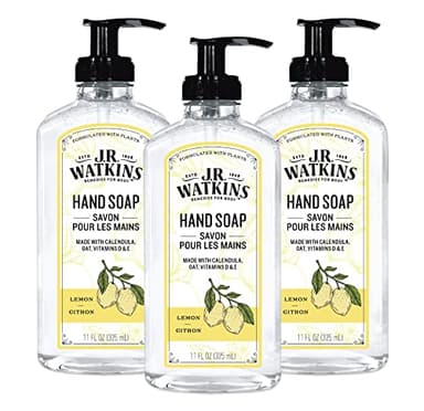 J.R. Watkins Gel Hand Soap, 3 Pack of 11 Fl Oz, Lemon