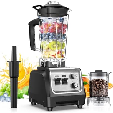 1800W Blender for Smoothies 70 oz Large Capacity Countertop Blenders with 20 oz Grinding Cup - 28000RPM High Speed Kitchen Blender for Ice Crushing, Frozen Drinks, Milkshakes & Puree