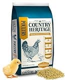 Country Heritage Chick Starter Grower Crumbled Feed for Young Baby Chickens 18% Protein 50 Pounds