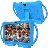 PEICHENG Kids Tablet 7 inch, Android 12 Tablet for Kids, 4GB RAM 32GB ROM Toddler Tablet, Bluetooth, IPS Screen, Parental Control, Dual Camera Shockproof Case for Educational Games, (1PCS, Blue)