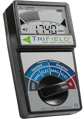 TriField EMF Meter Model TF2 – Made in USA - #1 Handheld EMF Detector for Magnetic/Electric/Radio Fields with Unlimited Free Support in The U.S. to Help Solve Your EMF Problems
