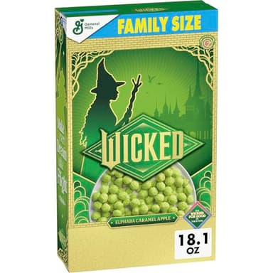 Wicked Cereal, Elphaba Caramel Apple Flavored, Family Size, 18.1 oz