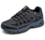 Skechers mens Afterburn M. Fit fashion sneakers, Black, 9.5 US