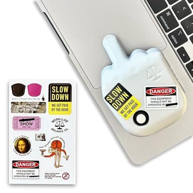 Work-Life Balance Randomized Mouse Trackpad Jiggler - Undetectable Mechanical Moving Device for Laptop, Cordless Device, Automatic Shaker to Keep Screen Active for WFH, Remote Work Essential - Gray