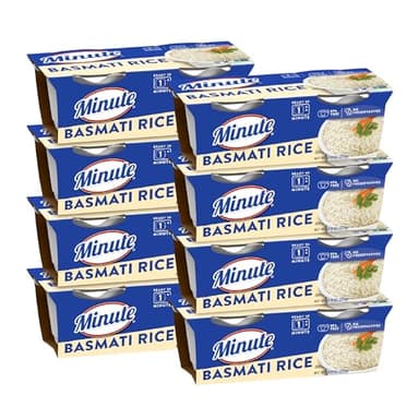 Minute Ready-to-Serve Basmati Rice, Microwavable Rice Cups, 8.8-Ounce Cups (Pack of 8)