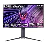 LG ‎27GS93QE 27-inch Ultragear OLED Gaming Monitor QHD 1440p 240Hz 0.03ms DisplayHDR True Black 400 AMD FreeSync Premium Pro NVIDIA G-Sync HDMI 2.1 DisplayPort Tilt/Height/Pivot Stand Black