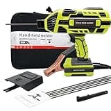 TRQWH Portable Welder Machine 110V ARC Handheld Welder IGBT Inverter Welding Gun Stick Welder 6 Variable Current Adjustment Hand Held Welding Machine, Fit for 1/16"-1/8" Welding Rods (Green)