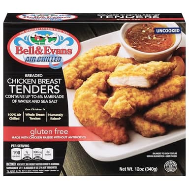 Bell & Evans, Gluten Free Breaded Chicken Tender (Raised without Antibiotics), 12 oz (Frozen)