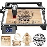 LONGER Laser Engraver Ray5 5W Higher Accuracy DIY Laser Engraving Machine with 3.5" Touch Screen,Offline Usage Laser Cutter,400x400mm,0.08mm Laser Spot, CNC Laser Cutter for Wood Metal Acrylic Glass