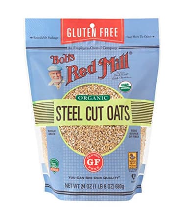 Bob's Red Mill Gluten Free Organic Steel Cut Oats, 24oz (Pack of 1) - Non GMO, Whole Grain, Vegan, Kosher