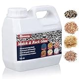 Mulch Glue for Landscaping, Gravel Binder, Lasts up to 2 Years, Landscape Rock Glue, Gravel & Lock Mulch