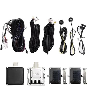 BY-J Blind Spot Monitoring System, 77 GHz Millimeter Wave Radar 12V Universal Car Blind Spot Detection System, Sensitive Radar Sensors Blind Area Detection System
