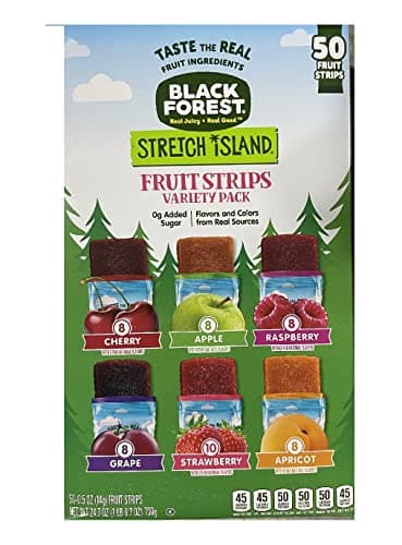 Stretch Island Fruit Leather Snacks Variety Pack, Cherry, Apple, Strawberry, Apricot, Grape, Raspberry, 0.5 Ounce No Added Sugar (Pack of 50) 24.7 Ounce
