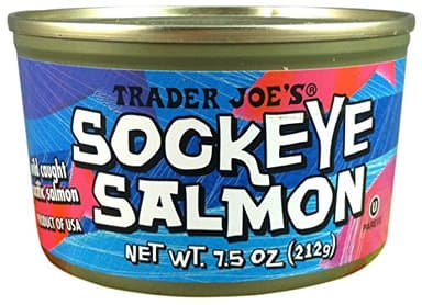 Wild Caught Sockeye Salmon (Pack of 3), 7.5 oz Can - Trader Joe's