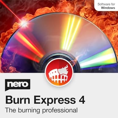Nero Burn Express 4 | CD/DVD Burning Copying Software| Backup | Rip | 1 PC | Windows 10 / 8 / 8.1 / 7