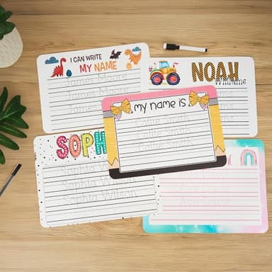 Personalized Tracing Board | Custom Name Acrylic Handwriting Board | 5 Styles are Available, with A Dry-Erase Pen | Handwriting Practice Gift for Kids