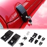 JeCar Hood Latches Locking Hood Catch Kit Aluminum Alloy Hood Locks Compatible with Jeep Wrangler 2007-2018 JK JKU, 2018-2023 JL JLU & 2020-2023 Gladiator JT, Skull Style