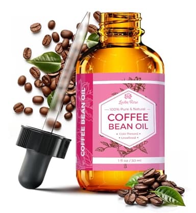 Leven Rose Coffee Bean Oil 1 oz - 100% Natural Cold Pressed Oil for Skin and Hair
