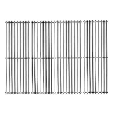 Votenli S6505A (4-Pack) 19 3/4" Stainless Steel Cooking Grid Grates Replacement for Chargriller 2121, 2123, 2222, 2828, 3001, 3030, 3725, 4000, 5050, 5252 Set of 4