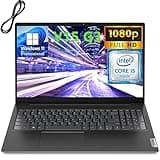 Lenovo 2023 V15 G3 15.6" FHD Business Laptop Computer, 12th Gen Intel 10 Cores i5-1235U (Beat i7-1195G7), 16GB DDR4 RAM, 512GB PCIe SSD, 802.11AC WiFi, Bluetooth 5.1, Windows 11 Pro, AZ-XUT Cable
