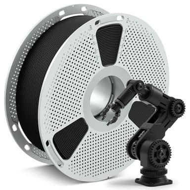 SUNLU PA12-CF 3D Filament 1.75mm 1KG, Carbon Fiber Nylon Filament, Excellent Wear & Oil Resistance, Heat-Resistant Spool, Engineering filament, Dimensional Accuracy +/-0.03mm, 1KG Spool(2.2lbs), Black