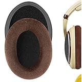 Geekria Comfort Velour Replacement Ear Pads for Sennheiser HD598, HD598SE, HD598CS, HD595, HD599, HD599 SE Headphones Ear Cushions, Headset Earpads, Ear Cups Cover Repair Parts (Brown)