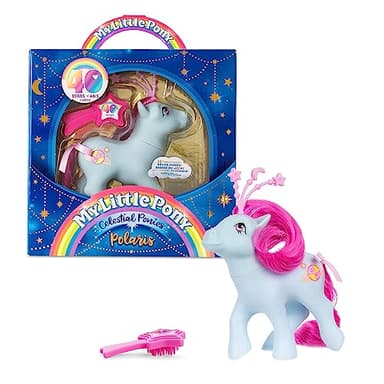 My Little Pony Classics - Celestial Ponies - Polaris - Retro 4" Collectible Play Figure, Great for Kids, Toddlers, Adults, Girls and Boys Ages 3+