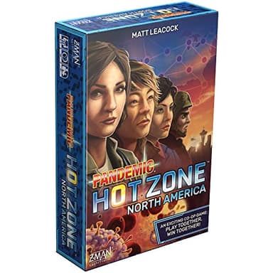 Pandemic Hot Zone: North America Board Game - Unite to Save The Continent! Cooperative Strategy Game for Kids and Adults, Ages 8+, 2-4 Players, 30 Minute Playtime, Made by Z-Man Games