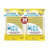 SANI 360° Sani Sticks Drain Cleaner and Deodorizer, Enzyme Pipe Cleaners, Eliminate Odors, Prevent Clogged Drains, Safe for Sinks, Bathtub Drains, Septic Tanks, 24 Count, Lemon Scent