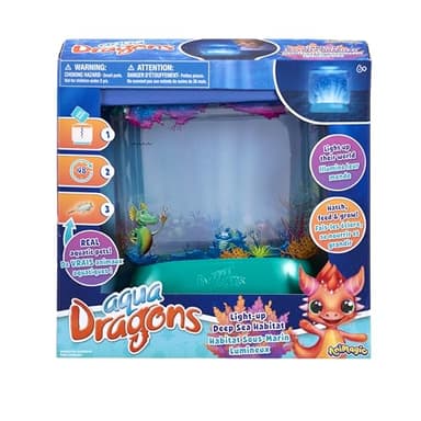 Animagic Aqua Dragons Light-Up Deep Sea Habitat | Build an Aquatic Ecosystem, Watch Prehistoric Pets Hatch & Grow Science Kit | Ages 6+ (Packaging may vary)