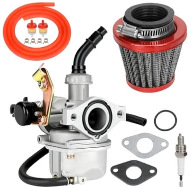 YOXUFA PZ19 Carburetor Carb Cable Choke for TaoTao Baja Kazuma Loncin Sunl Peace Sports Kayo Fox SSR Lazer 6 Kandi 50 70 90 110 125cc Chinese 4 Wheeler ATV Quad Pit Dirt Bike Go Kart Cart Moped Parts