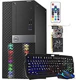 Dell RGB Gaming Tower Computer - Intel Core i7 6th Gen, NVIDIA GTX 1050 Ti 4GB GDDR5, 16GB Ram, 512GB SSD, Prebuilt Gaming Desktop PC with Built-in WiFi & RGB Set, Windows 10 Pro (Renewed)