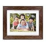 Aluratek 7" Distressed Wood Digital Photo Frame, Auto Slideshow Feature, USB/SD/SDHC Supported, Built-in Clock & Calendar, Easy Setup, Non-WiFi