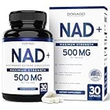 NAD Supplement (500mg of 95% Pure NAD+ Per Serving) NMN Supplement, NAD Nicotinamide Riboside Support (Third Party Tested, Vegan Safe, Non-GMO, No Fillers, & Made in the USA - 30 Vegan Capsules)