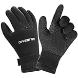 Wetsuit Gloves Neoprene Scuba Diving Gloves Surfing Gloves 3MM 5MM for Men Women Kids, Thermal Anti Slip Flexible Dive Water Gloves for Spearfishing Swimming Rafting Kayaking Paddling (3MM, L)