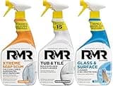 RMR - Tub and Tile Cleaner, RMR - Xtreme Soap Scum Remover, and RMR - 2-in-1 Glass and Surface Cleaner Plus Repellent