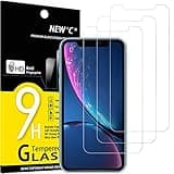 NEW'C 3 Pack Designed for iPhone 11 and iPhone XR (6.1") Screen Protector Tempered Glass, Case Friendly Anti Scratch Bubble Free Ultra Resistant