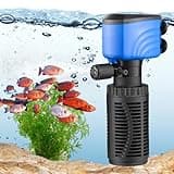 Leekimid Aquarium Filter 3 Stages, 15W Fish Tank Filter, Submersible Power Filter for 20-75 Gallon Fish Tank, 200 GPH Water Pump Canister Filter for Pond Fish Tank Saltwater Freshwater