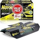 HOY HOY Trap A Roach - 10 Traps [2 Pack] Baited Glue Traps, Great for Home with Kids & Pets Indoor, Sticky Pest Control Trap, Roach Killer, Made in Japan