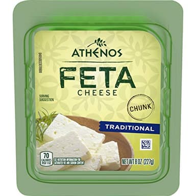Athenos Chunk Traditional Feta Cheese (8 oz Tub)