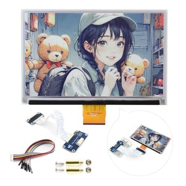 Waveshare 7.3inch 6-Color E-Paper Display Module, Compatible with Raspberry Pi 5/4B/3B/Zero/Zero W/Zero 2W/Pico/Pico W/Pico WH, Support Jetson Nano/Jetson Orin Nano
