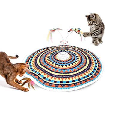 Potaroma Cat Toys Chargeable, 3in1 Hide and Seek, Interactive Fun