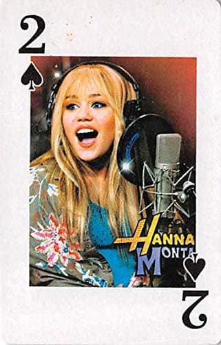 Miley Cyrus trading game card Hannah Montana #2 singing Size 2x3 inches