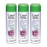 Carpet Fresh No Vacuum Freshener and Deodorizer Spray, Morning Rain (3 Pack)