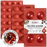Semi Sphere Silicone Mold, Silicone Chocolate Molds,3 Packs Baking Molds for Making Chocolate, Cake, Jelly, Dome Mousse (6 Cups, 15 Cups and 24 Cups)