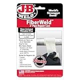 J-B Weld FiberWeld 2” Pipe Repair Cast 2x60 Inch - High Strength Adhesive Fiberglass Wrap - White (38260)
