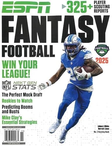 ESPN Fantasy Football Magazine Issue 55 Year 2025