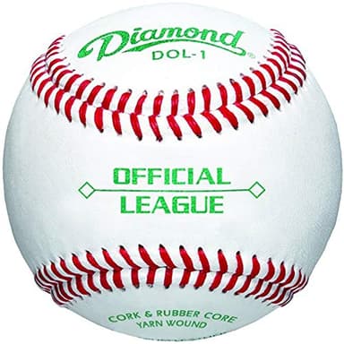 Diamond Dol-1 Official League Leather Baseballs 12 Ball Pack